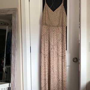 Floor length sequin dress
